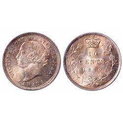 10 Cents. 1880-H. Obv 2. ICCS MS-66.