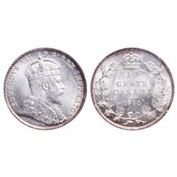 10 Cents. 1910. ICCS MS-65.