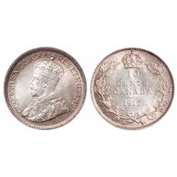 10 Cents. 1912. ICCS MS-65.