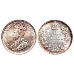 10 Cents. 1918. ICCS MS-66.