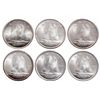 Image 2 : Lot of six (6) ICCS graded Elizabeth II 10 cents.