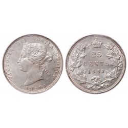 25 Cents. 1880-H. Narrow 0. ICCS MS-64.