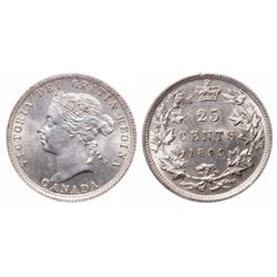 25 Cents. 1899. ICCS MS-65.