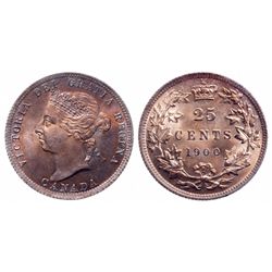 25 Cents. 1900. ICCS MS-65.