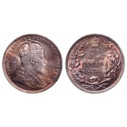 25 Cents. 1902- H. ICCS MS-65.