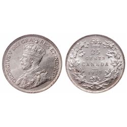 25 Cents. 1917. ICCS MS-65.