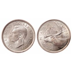 25 Cents. 1940. ICCS MS-67.