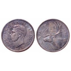 25 Cents. 1947. Dot. ICCS MS-65.