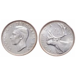 25 Cents. 1952. Low Relief. ICCS MS-65.