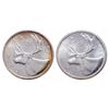 Image 2 : Lot of two (2) Elizabeth II ICCS graded 25 cents.