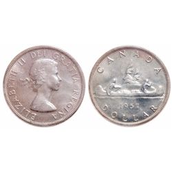 $1.00. 1957. ICCS MS-65.