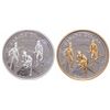 Image 2 : Lot of two (2) ICCS graded commemorative silver dollars.