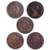 Image 1 : Breton-961. LC-48C2. Tiffin token. ICCS Mint State-60. Lot of five (5)….