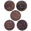 Image 2 : Breton-961. LC-48C2. Tiffin token. ICCS Mint State-60. Lot of five (5)….
