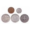 Image 2 : LOT OF FIVE (5) World coins.