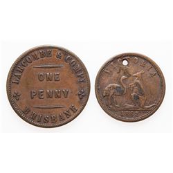 AUSTRALIA. Lot of two (2) tokens.