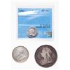 Image 1 : LOT OF THREE (3) British and Colonial Coins.