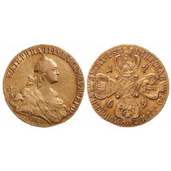 Russia. Gold 10 Roubles. 1769 ???. C#79a.