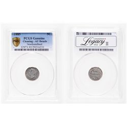 Newfoundland. 5 Cents. 1885. PCGS AU Details.