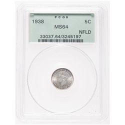 1938. PCGS graded Mint State-64. Brilliant and lustrous. Ex. MOORE's 200….