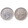 Image 1 : 1862. Very Fine-30; 1864. Extra Fine-40. Obverse scratch. Lot of two (2….