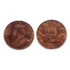 Image 1 : 1922. PCGS graded Mint State-64. Red-Brown. 30% original red luster remai….