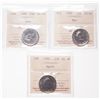 Image 1 : 1999. April; 1999. May; 1999, June. All three Gems are ICCS Mint State-6….