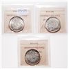 Image 2 : 1941. ICCS Mint State-64. Lot of three (3) brilliant select uncirculated….