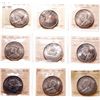 Image 1 : 1935. ICCS Mint State-65. Lot of nine (9) Gems, each with light to medium….