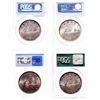 Image 2 : 1935. PCGS graded Mint State-65. Lot of four (4) Gem dollars, all with ou….