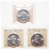Image 1 : Lot of three (3) ICCS graded Silver Dollars.