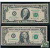 Image 1 : UNITED STATES. Lot of two (2) error banknotes.