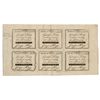 Image 1 : GEORGE KING. Quebec, Quebec. An uncut sheet of 3, 6, 12, 15, 20 & 24 copp….