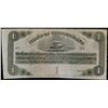 Image 1 : ISLAND OF NEWFOUNDLAND. Government Treasury Note. One Pound. NF-1. An un….