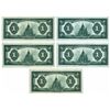 Image 2 : $1.00. July 2, 1923. DC-25n. Lot of five (5) Non-Consecutive Notes UNC-62 EPQ.