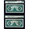 Image 2 : $1.00. July 2, 1923. DC-25o. Lot of two (2) Consecutive Serial Number Notes GUNC-65 EPQ.
