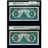 Image 2 : $1.00. July 2, 1923. DC-25o. Lot of two (2) Consecutive Serial Number Notes CUNC-63 EPQ.