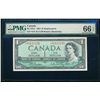 Image 1 : $1.00. 1954. BC-37bA. PMG GUNC-66 EPQ.