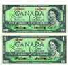 Image 1 : A Pair of 1967 $1 Specimen Notes.