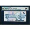 Image 1 : $5.00. 1986. BC-56aA. PMG GUNC-66 EPQ.