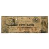 Image 1 : THE CITY BANK. $2.00. (10 Shillings). Dated June 3, 1850. CH-110-12-02-0….