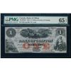 Image 1 : THE BANK OF CLIFTON. $1.00. 1859. CH-125-10-04-02. PMG GUNC-65 EPQ.