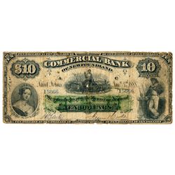 THE COMMERCIAL BANK OF NEWFOUNDLAND. $10.00. Jan. 3, 1888. CH-185-18-08.….