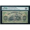 Image 1 : THE DOMINION BANK. $10.00. 1925. CH-220-18-10. PMG VF-20.