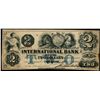 Image 1 : THE INTERNATIONAL BANK OF CANADA. $2.00. Sept. 15, 1858. Blue Protector.….
