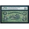 Image 1 : THE MERCHANTS BANK OF CANADA. $10.00. 1906. CH-460-16-04. PMG VF-25.