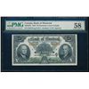 Image 1 : THE BANK OF MONTREAL. $5.00. 1942. CH-505-64-02. PMG AU-58.