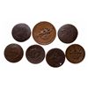 Image 1 : Devin's & Bolton/Montreal Counterstamps, on 1). U.S. 1844 Large Cent; 2). U…
