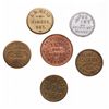Image 1 : Breton-795.  P.H. Desilets.  Tailleur.  1889.  Copper.  AU;  Breton-796.  A…