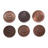 Image 1 : HARD TIMES TOKENS.  Running Boar.  HT#9;  Daniel Webster.  HT#16 & HT#18, 1…